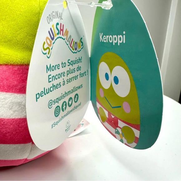 Keroppi the Frog Hello Kitty & Friends Squishmallows 6” Sanrio - Picture 4 of 5